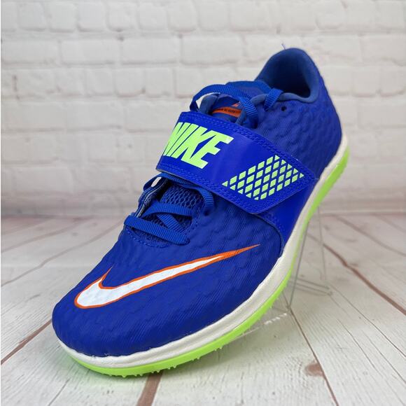 Nike High Jump Elite Track & Field Blue Spikes Shoes Mens Size 5.5 806561-400 - Picture 3 of 10